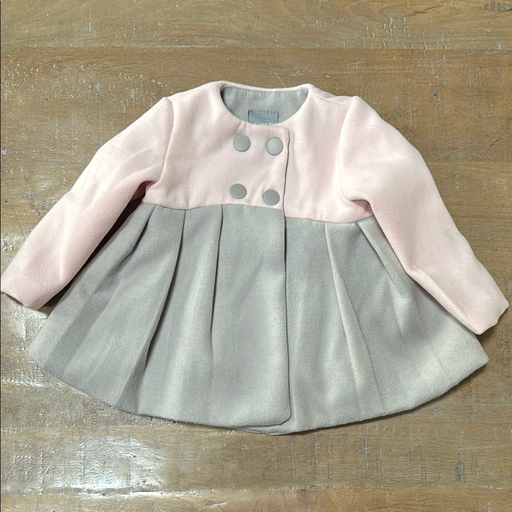 Tahari Baby Pink and Gray Coat